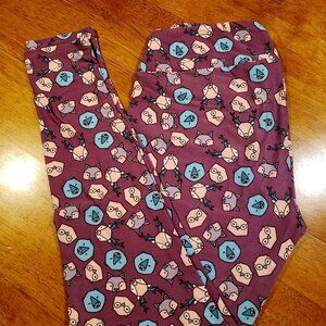 LulaRoe Patterned Leggings szXL (tall and Curvy)
